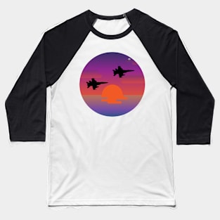 purple sunset planes Baseball T-Shirt